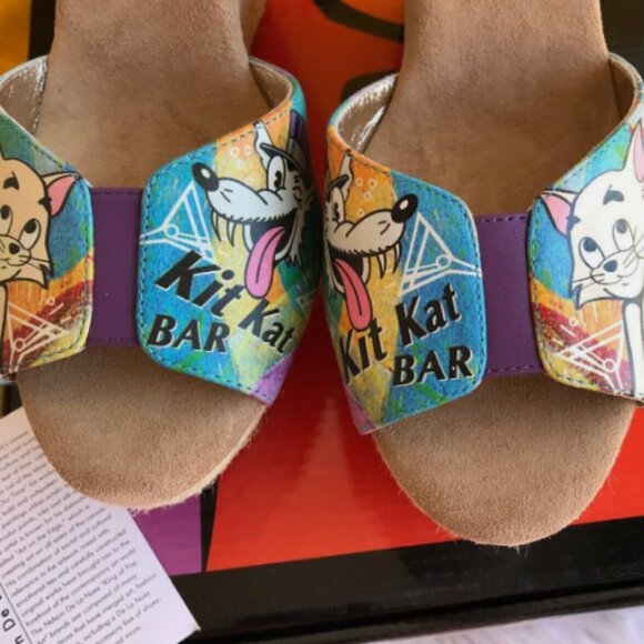 Espadrille Shoes 9 Kit Kat Club Bar Pvssy Lounge Platforms Cat ICON Los Angeles - Picture 2 of 10